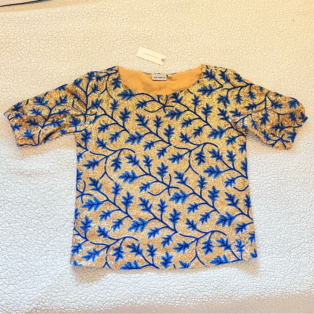 Anthropologie Sequin Shirt